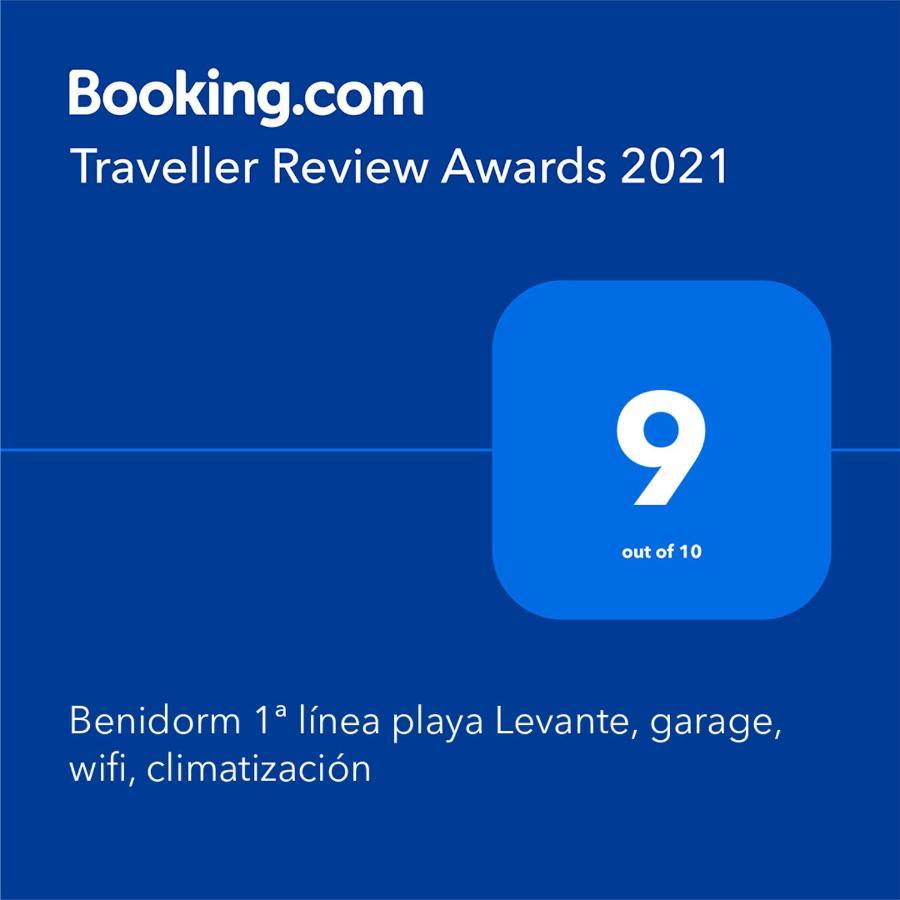 Benidorm 1ª Linea Playa Levante, Garage, Wifi, Climatizacion Kültér fotó