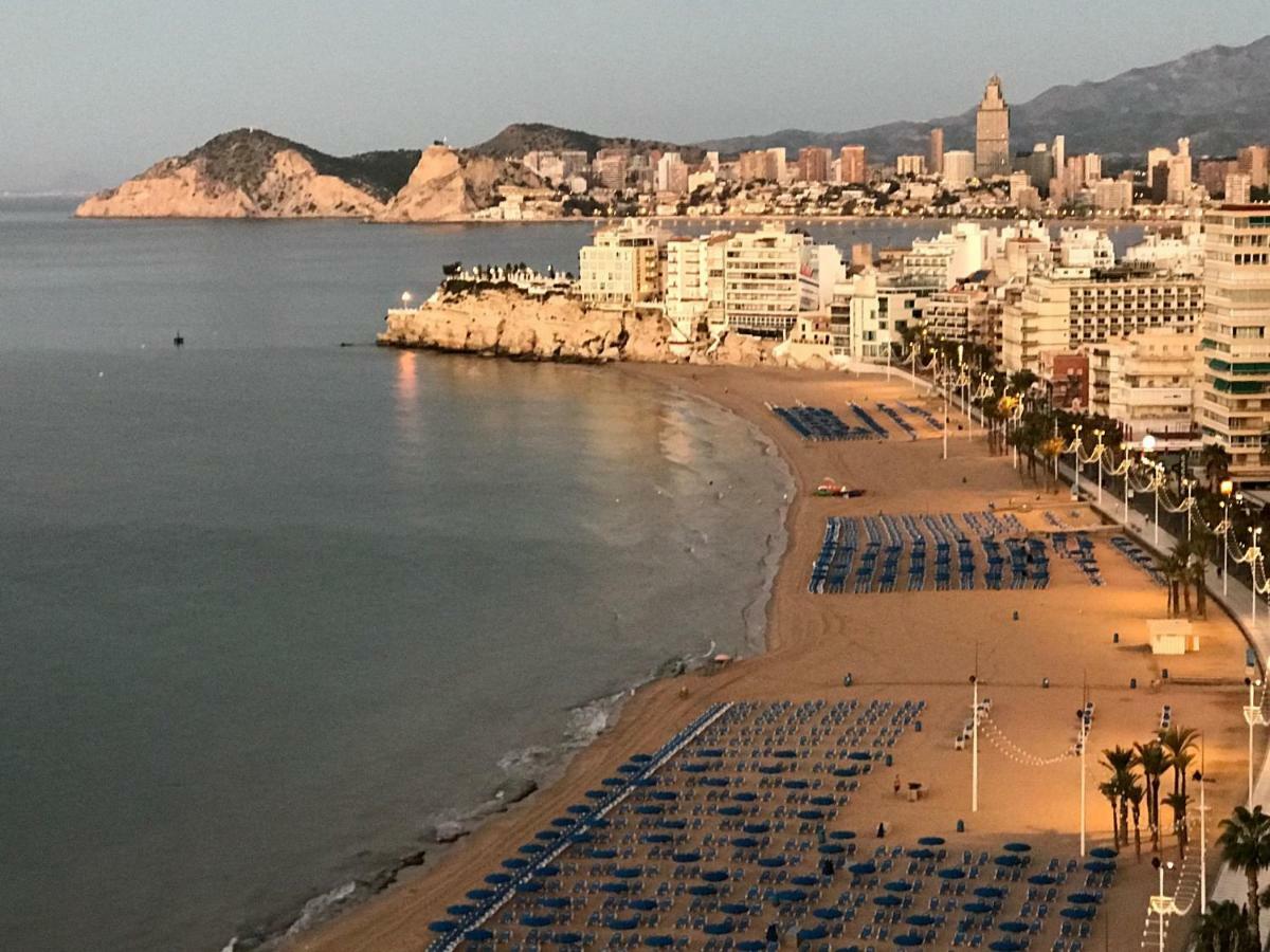 Benidorm 1ª Linea Playa Levante, Garage, Wifi, Climatizacion Kültér fotó