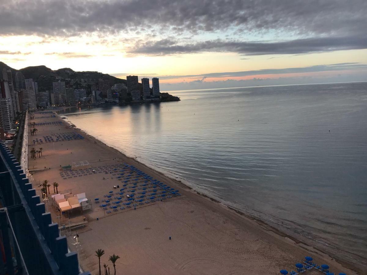 Benidorm 1ª Linea Playa Levante, Garage, Wifi, Climatizacion Kültér fotó